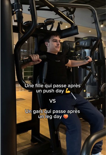 Une fille qui passe après un push day VS Un gars qui passe après un leg day 💪🍑 #fyp #pourtoi #legday #pushday #musculation