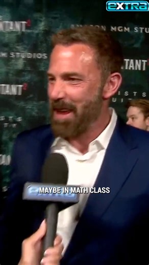 8.8K views · 36 reactions | “The Accountant 2” star Ben Affleck recalls what kind of math student he was. 邏 (“Kids, go to class!” ☺️) | Extra | Facebook