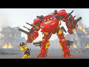 Epic Clash: Robot McQueen Battles Paw Patrol Chase in a Cinematic War! | Ai Cat Story