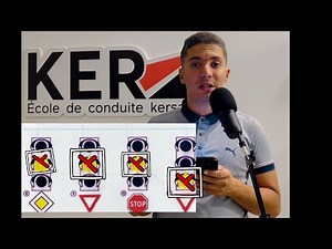 12:شرح ثلاثي الأضواء feux rouge feux jaune feu vert مع ياسين كرساني