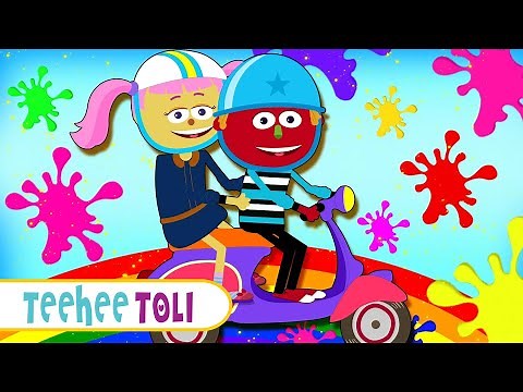 The Colors Song | रंगों का गीत | Learn Colors For Kids | Hindi Rhymes & Kids Songs by Teehee Toli