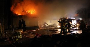 National Trust residents evacuated after huge fire ruins homes