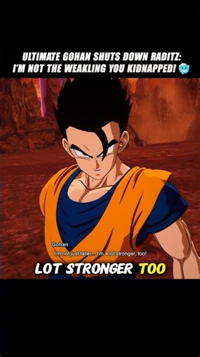 Ultimate Gohan Shuts Down Raditz: I’m Not The Weakling You Kidnapped! 🥶 #crashout #raditz #dbz