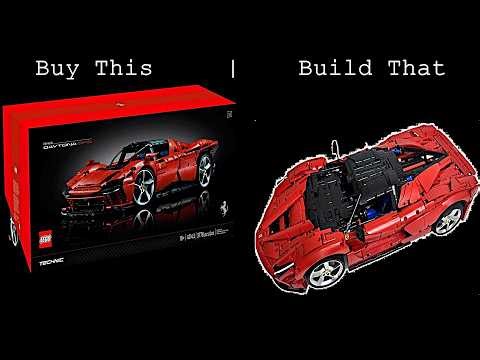 LEGO Technic 42143 Alternative Build Ferrari LaFerrari Motorize RC MOD + Threadmill speed test 10MPH
