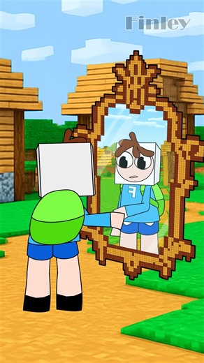 Oh No… Who’s in the Mirror?! 😱 That’s Not Finley! | Minecraft Parody