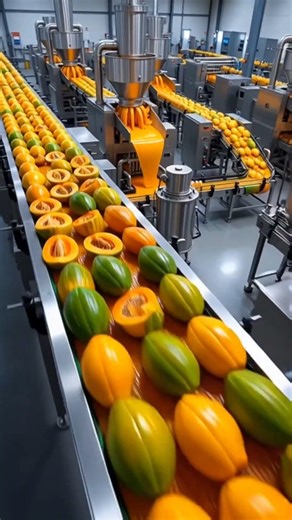 How Millions of Papayas Turn Into Juice 🥭 | Mega Factory| #shorts #shortsfeed #Papayas