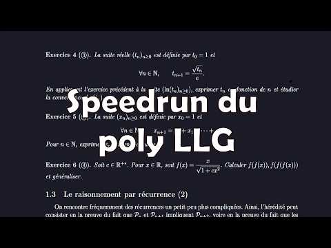 Un asthmatique speedrun le poly LLG