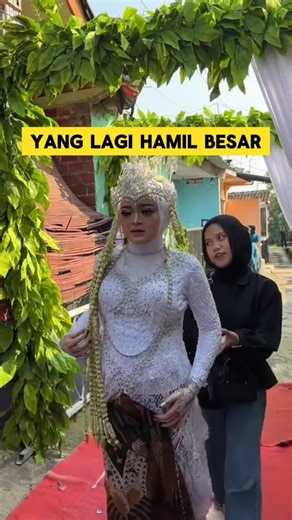 momen haru ketika melihat pengantin wanita hamil besar ‼️‼️ #hamil #nikah #manten #pengantinviral