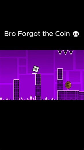 Bro Forgot the Coin #gd #geometrydash #gaming