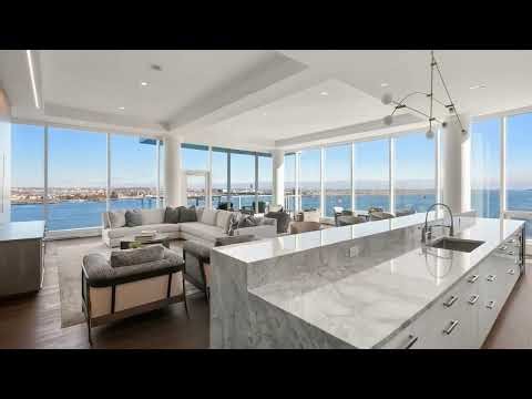 Boston Seaport Penthouse with Dual Harbor Balconies