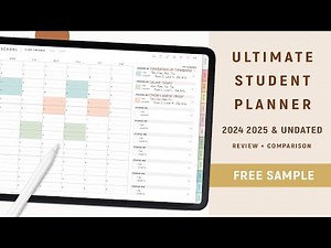 Ultimate Student Digital Planner for GoodNotes 2024 & Undated Review + Comparison | FREE Planner
