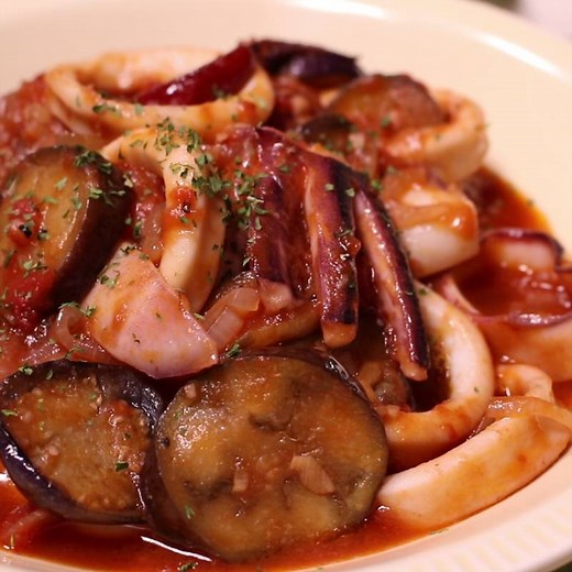 イカとナスのトマト煮込み 作り方・レシピ | クラシル