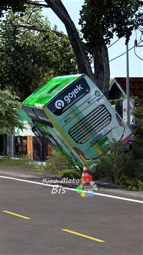 Bus Oleng Bikin Penumpang Kompak Pegangan 😅 #shorts #basuribussid #bussid