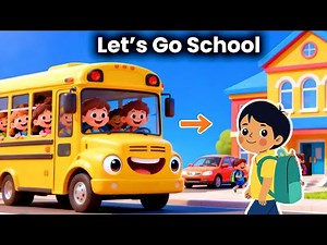School Time Cartoon for Kids 🧒 | Let’s go to School