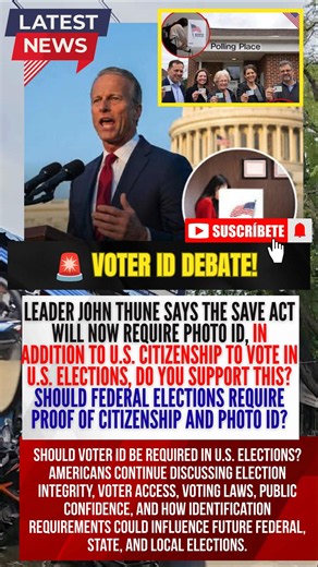 🚨 Should Voter ID Be Required in U.S. Elections? 🇺🇸🗳 #BreakingNews #USPolitics