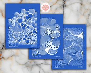 Zentangle Polymer Clay Silkscreen: Clay Stencil for Jewelry Making - Etsy