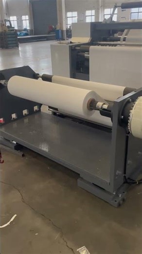 Slitting & rewinding machine for Fiber glass and aluminum foil laminated tape. #machine #factory