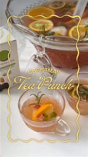 Christmas Tea Punch | A guilt-free holiday drink recipe