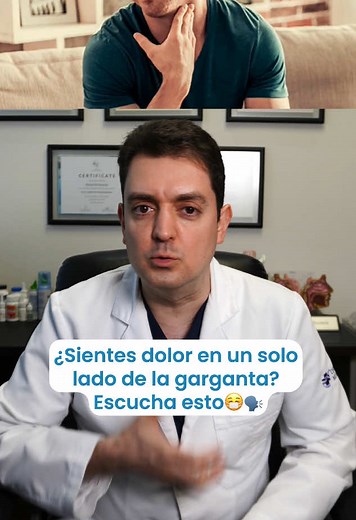 ¿Por qué duele la garganta de un solo lado? Causas y cuándo consultar