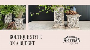 In this tutorial, our lovely IOD Artisan Michelle Phippard upcycles simple pedestals using moulds from the 2025 Holiday Collection. 🎄 Michelle walks us through each step from prepping her moulds with a light dusting of cornstarch to shaping and layering castings made with IOD Air Dry Clay. She brings in beautiful elements from the Winter Forage and Oak Leaves & Acorns Moulds, then finishes her project with soft white paint and a touch of dark wax to highlight all those delicious details. Along 