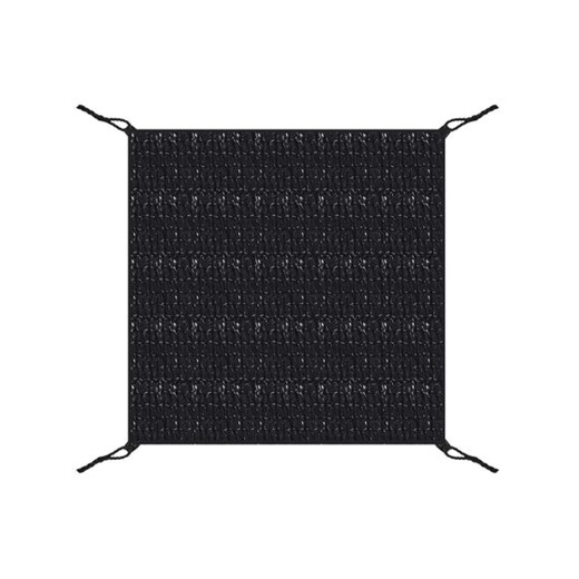 Coolaroo 3m Square Charcoal Ready-To-Hang  Shade Sail