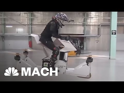 Hovesurf Hoverbike, The Latest Invention In Drone Technology | Mach | NBC News