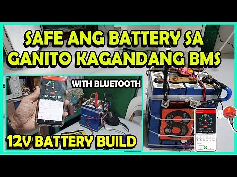 12V LIFEPO4 BATTERY BUILD USING DALY SMART BMS WITH BLUETOOTH AND PC CONNECT | 4s LIFEPO4 FOR SOLAR