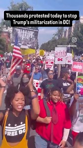 1.8K views · 38K reactions | Thousands protested today to stop Trump’s militarization in DC! | National Organization for Women (NOW) | Facebook