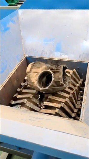 Industrial Shredder vs Solid Metal Car Gearbox! ⚙️💥