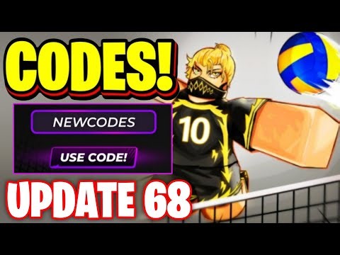 *NEW* ALL WORKING UPDATE 68 CODES FOR VOLLEYBALL LEGENDS | ROBLOX VBL CODES