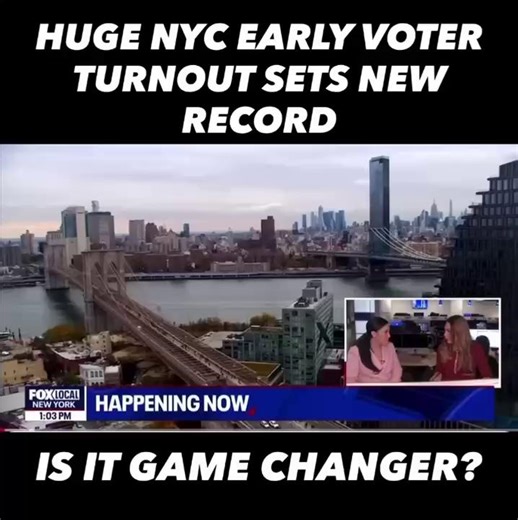 Anchoring #FOXLocal Newsroom Live talking with #fox5ny political reporter Morgan McKay about unprecedented NYC Mayor’s Race early voter turnout. We have continuing coverage for you all day & tonight. Watch on the go on free FOXLocal New York app! @fox5ny | Lisa Evers