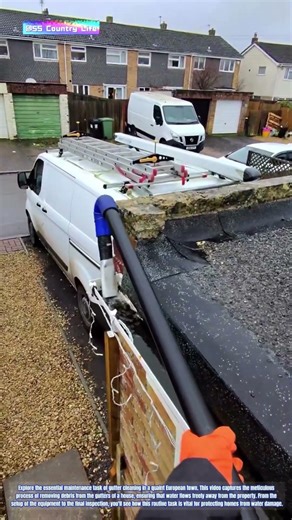 Gutter Cleaning in a European Town: Keeping Homes Dry and Safe