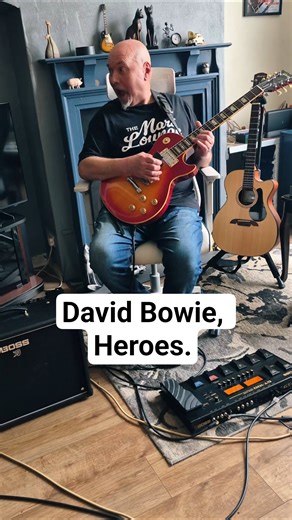 Heroes, David Bowie. Guitar Parts. #guitar #david bowie