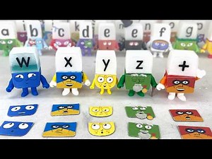 Alphablocks DIY Toys (W,X,Y,Z and Plusman) - DIY Magnetic Figures || Keiths Toy Box