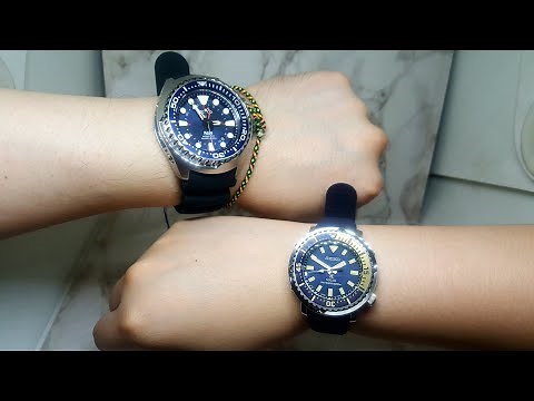 Seiko Prospex PADI SUN065P1 Kinetic GMT Divers VS Seiko Prospex Mini Tuna SUT403P1