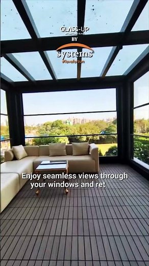 GlassUp Retractable Vertical Glass Window | Smart Luxury Window Design for Modern Homes & Spaces