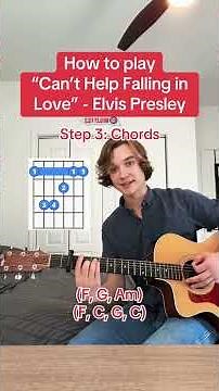 How to Play “Can’t Help Falling in Love” - Elvis Presley 🎸 #guitartok #beginnerguitar