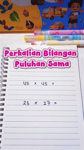 Quick Trick: Multiplying Two-Digit Numbers with Units Digits Adding Up to 10 #maths #perkaliancepat