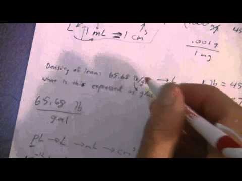 Multi-Step Conversions (4 of 4) lb/gal to g/mL