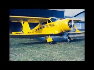 1936 Beechcraft Staggerwing startup fuelup takeoff and land.