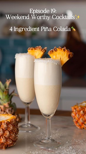 Saloni Kukreja🌷 on Instagram: "Welcome to Episode 19 of #WeekendWorthyCocktails : Let’s make this 4 ingredient Pĩna Colada 🌴🥥🍍 You can drink this breezy cocktail all afternoon and I don’t have to tell you how good it tastes!! Here’s how you make this at home and start your weekend off right 😌 Ingredients : Coconut Ice cream/ tender coconut ice cream - 1 Scoop White Rum - 60ml Pineapple Juice - 180ml (I used store bought 🍍 juice, you can use homemade as well- add a sweetener if you are usin