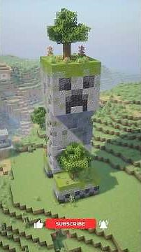 Minecraft | Building a MASSIVE Creeper Statue #minecraft #minecraftbuilding #minecrafttutorial