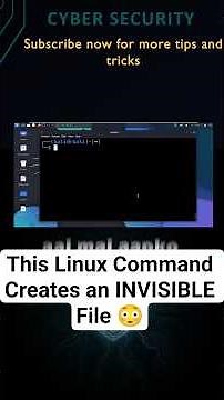 This Linux Command Creates an INVISIBLE File 😳‪@CyberSkills1‬