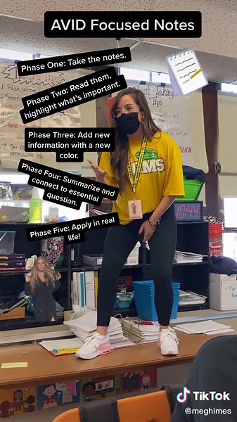 We came up with this on the spot today. Now it’s stuck in their heads. Exactly my plan. #AVID #Teacher #FYP