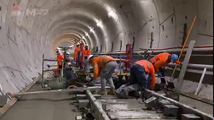 18K views · 647 reactions |  Special presentation: We’ve finished track laying in one metro railway tunnel deep under Sydney Harbour. Take a look. | Sydney Metro | Facebook