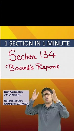 Section 134 – Board’s Report & Financial Statements Simplified!