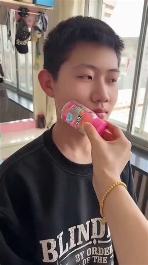 Oh My God! Xiaoyi Turned Into A Blue Monster！ #Funny #Cute