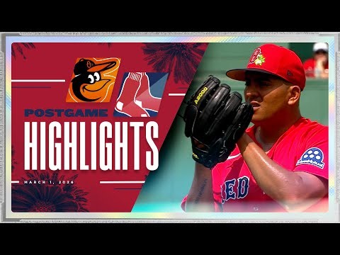RED SOX HIGHLIGHTS: Red Sox vs Orioles - Ranger Suarez Makes 2nd Spring Training Start
