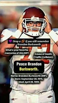 Remembering Brandon Burlsworth (1976–1999) – The Inspiring Legacy of a True Football Hero #rip