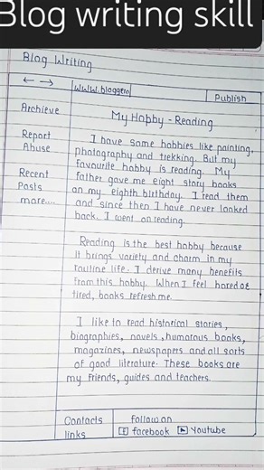 12th english blog writing #maharashtraboard #12thboard #english #englishwritingskill